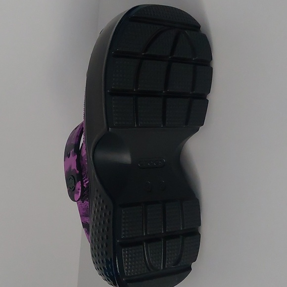 Crocs stomp Hyper High Shine floral clog women's 8 mens 6 - Picture 4 of 10